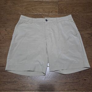Faherty All Day Shorts Mens 33 Blue 7" Inseam Performance Stretch Drawstring